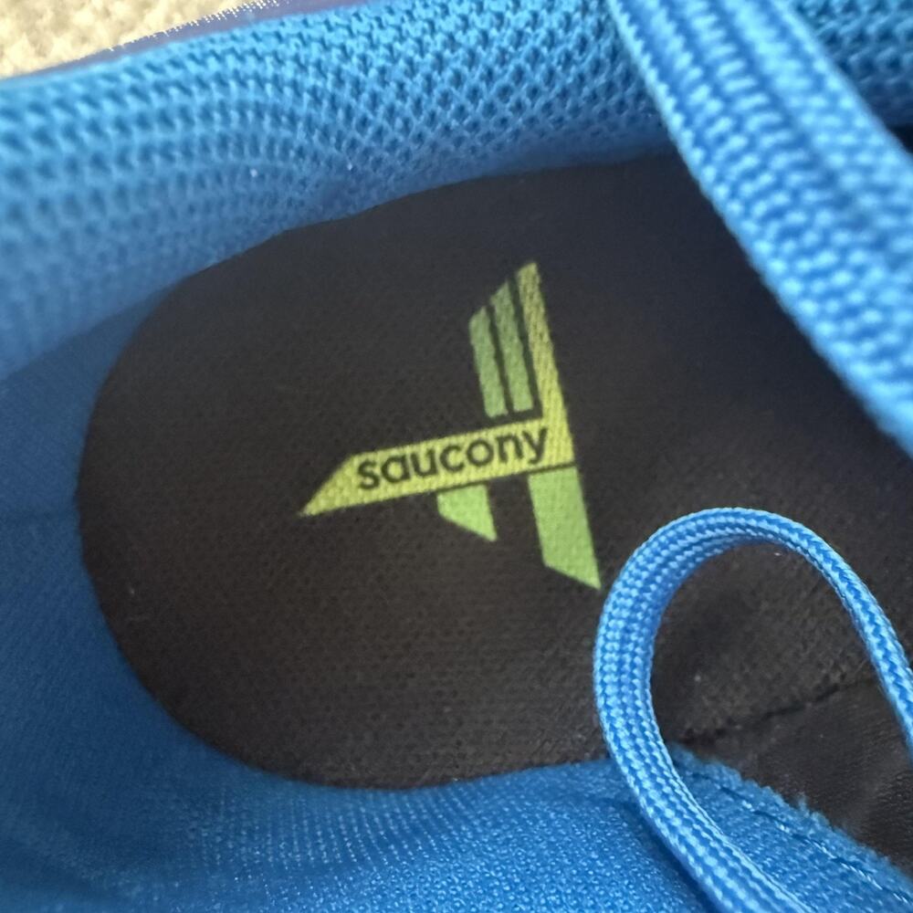 Saucony Track Spikes Shoes Mens Size 11 Blue Sprint Running Racing S29055-1 - Picture 6 of 12